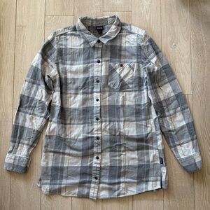 Patagonia Organic Cotton Aspen Forest Tunic Flannel Plaid Shirt Women’s Medium